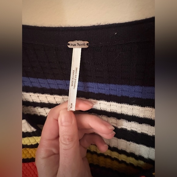 Free People Gidget Striped Sweater Mini Dress Multicolor Size S - Picture 6 of 10